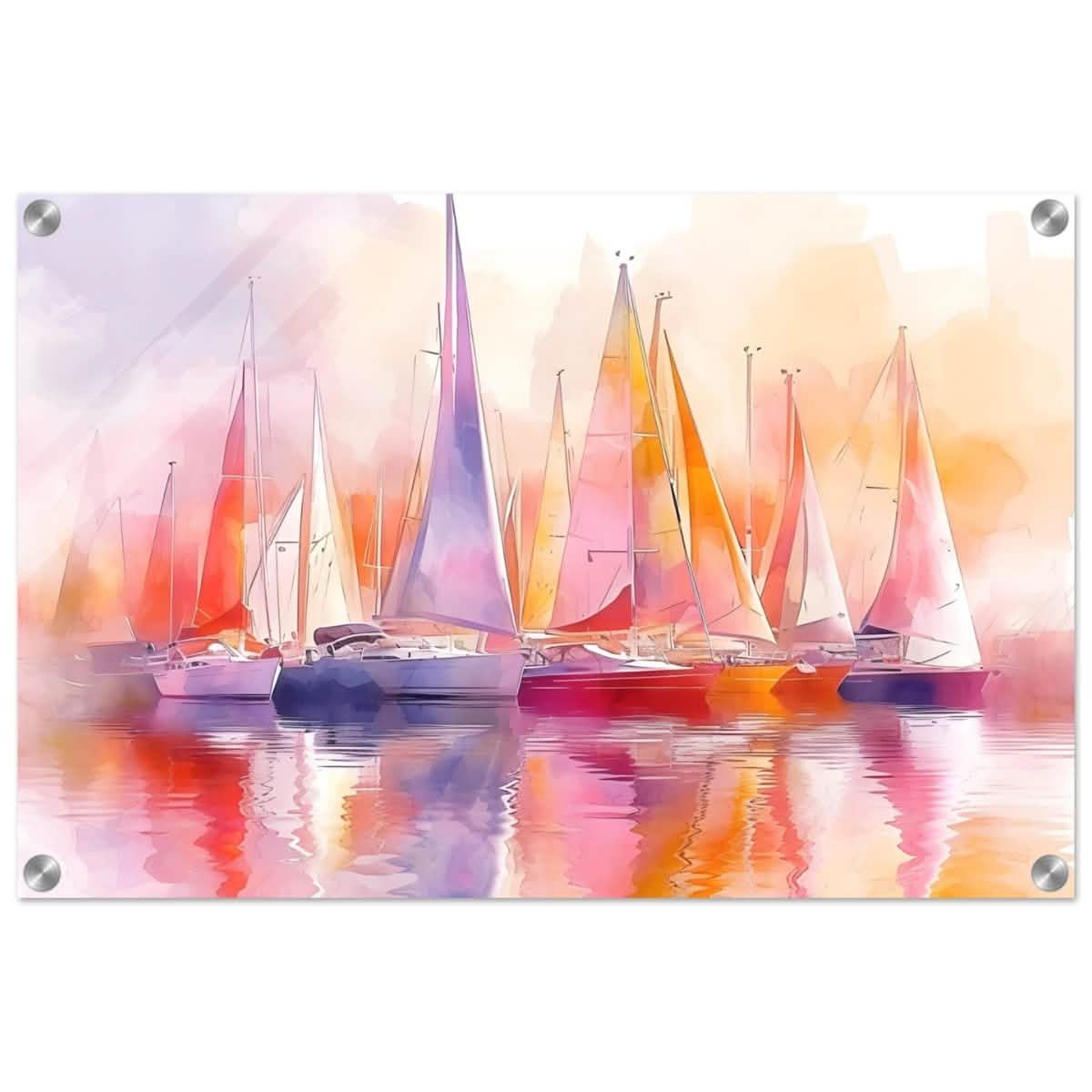 Whispers of the Wind | Contemporary Watercolor Seascape - Acrylic Print - 40x60 cm / 16x24″ - 