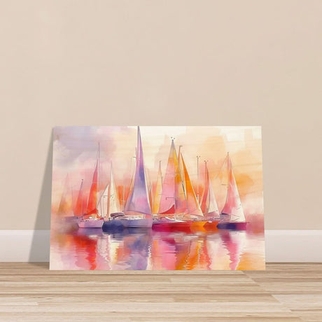 Whispers of the Wind | Contemporary Watercolor Seascape - Wood Prints - 30x45 cm / 12x18″ - 
