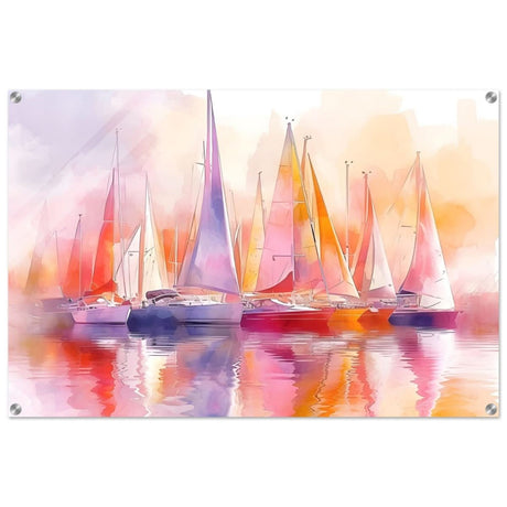 Whispers of the Wind | Contemporary Watercolor Seascape - Acrylic Print - 60x90 cm / 24x36″ - 