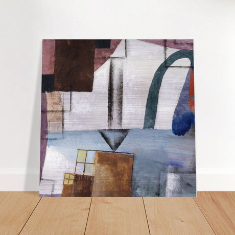 White Easter II by Paul Klee - Brushed Aluminum Print - 60x60 cm / 24x24″ - 