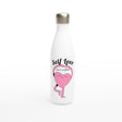 White Stainless Steel Water Bottles & Travel Mugs | Self Love Isn't selfish! - White 17oz Stainless Steel Water Bottle - 