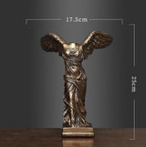 Winged Victory of Samothrace Statue – Classical Greek Goddess Nike Sculpture Replica for Home Décor & Art Collectors - M - Gold - 