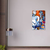 Woman and Man Sitting with Pipe by Pablo Picasso wall art print - Acrylic Print - 50x75 cm / 20x30″ - 