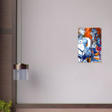 Woman and Man Sitting with Pipe by Pablo Picasso wall art print - Acrylic Print - 40x60 cm / 16x24″ - 