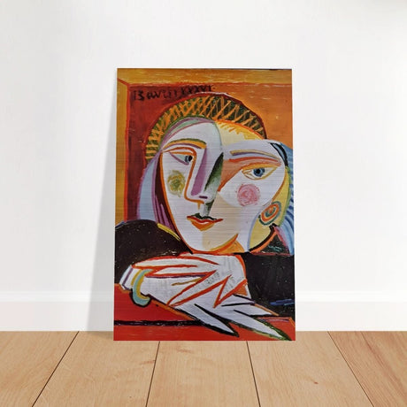 Woman by the window by Pablo Picasso 1936 - Brushed Aluminum Print - 60x90 cm / 24x36″ - 