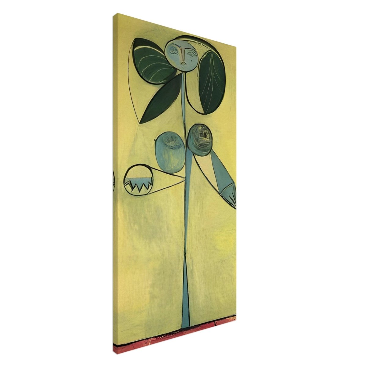 Woman Flower by Pablo Picasso 1932 | Cubism wall art print - 50x100 cm / 20x40″ - 