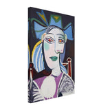 Woman In a Blue Hat by Pablo Picasso - Canvas - 40x60 cm / 16x24″ - Thick