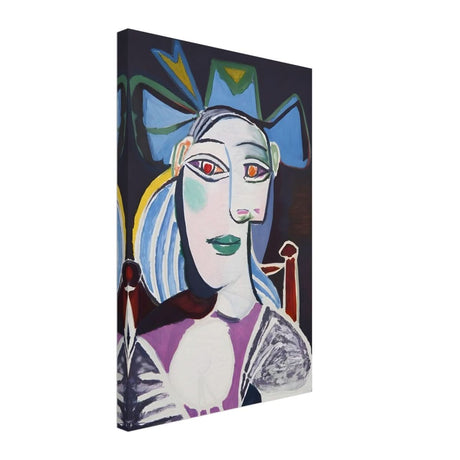 Woman In a Blue Hat by Pablo Picasso - Canvas - 40x60 cm / 16x24″ - Thick