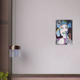 Woman In a Blue Hat by Pablo Picasso - Acrylic Print - 40x60 cm / 16x24″ - 