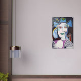 Woman In a Blue Hat by Pablo Picasso - Acrylic Print - 50x75 cm / 20x30″ - 