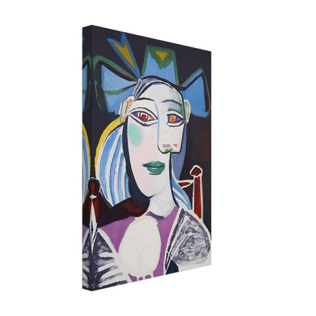 Woman In a Blue Hat by Pablo Picasso - Canvas - 30x45 cm / 12x18″ - Thick