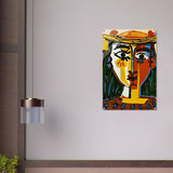 Woman in a Hat by Pablo Picasso 1962 - Acrylic Print - 60x90 cm / 24x36″ - 