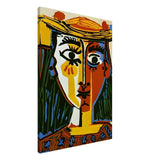 Woman in a Hat by Pablo Picasso 1962 - Canvas - 70x100 cm / 28x40″ - Thick