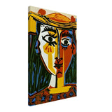 Woman in a Hat by Pablo Picasso 1962 - Canvas - 50x75 cm / 20x30″ - Thick