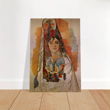 Woman In A Mantilla By Pablo Picasso - Brushed Aluminum Print - 70x100 cm / 28x40″ - 