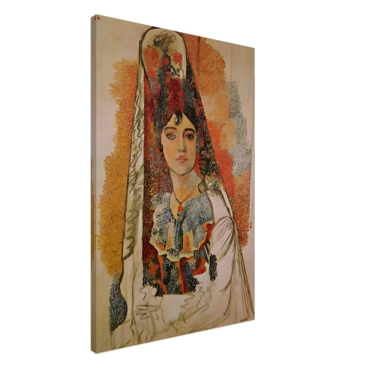 Woman In A Mantilla By Pablo Picasso - Canvas - 60x90 cm / 24x36″ - Slim