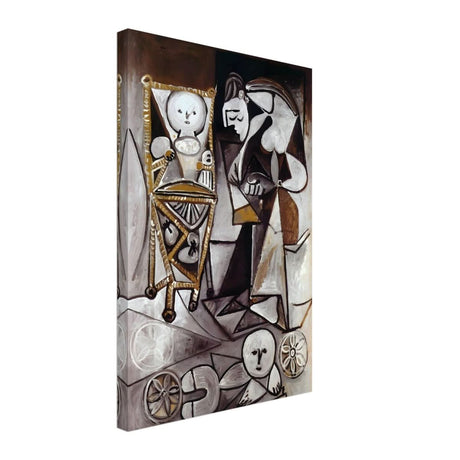 Woman Surrounded by Her Children by Pablo Picasso 1950 - Canvas - 40x60 cm / 16x24″ - Thick