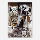 Woman Surrounded by Her Children by Pablo Picasso 1950 - Aluminum Print - 70x100 cm / 28x40″ - 