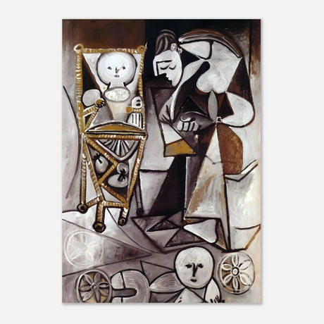 Woman Surrounded by Her Children by Pablo Picasso 1950 - Aluminum Print - 70x100 cm / 28x40″ - 
