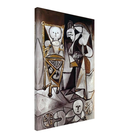 Woman Surrounded by Her Children by Pablo Picasso 1950 - Canvas - 50x75 cm / 20x30″ - Thick