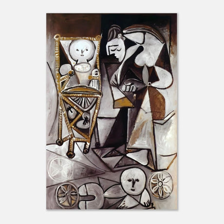 Woman Surrounded by Her Children by Pablo Picasso 1950 - Aluminum Print - 60x90 cm / 24x36″ - 