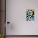 Woman with yellow hat (Jacqueline) by Pablo Picasso - Acrylic Print - 40x60 cm / 16x24″ - 