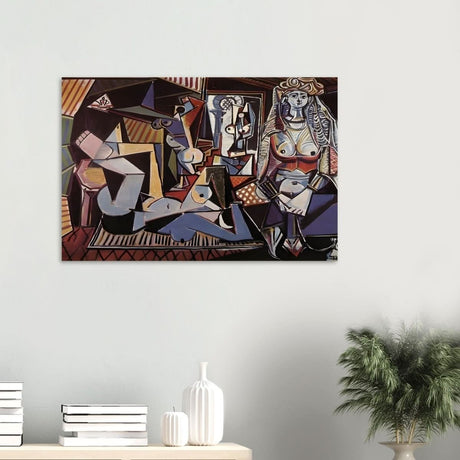 Women of Algiers after Delacroix by Pablo Picasso 1955 - Wood Prints - 60x90 cm / 24x36″ - 10 mm