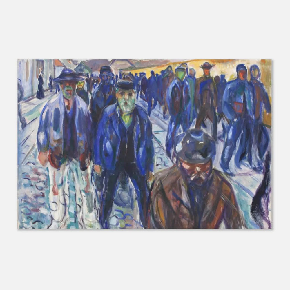 Workers on Their Way Home – Artwork by Edvard Munch| Wall art Print - Aluminum Print - 50x75 cm / 20x30″ - 