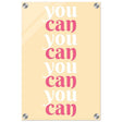 "You Can" | Motivational Art wall art print - Acrylic Print - 30x45 cm / 12x18″ - 